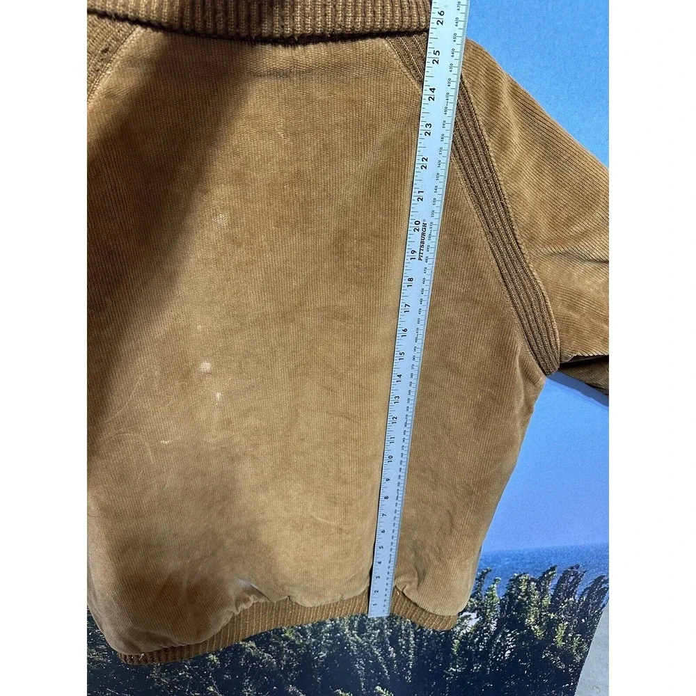 Vintage 70s Corduroy Fleece Lined Jacket JC PENNY Talon Zipper‎